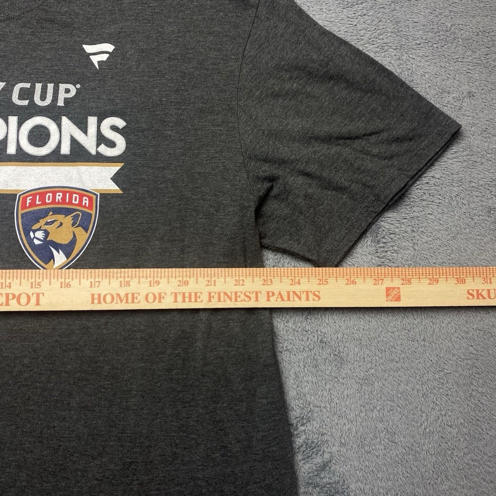 NHL Florida Panthers T-shirt 2024 Stanley Cup Champions Mens 2XL Gray Tee - Picture 5 of 7